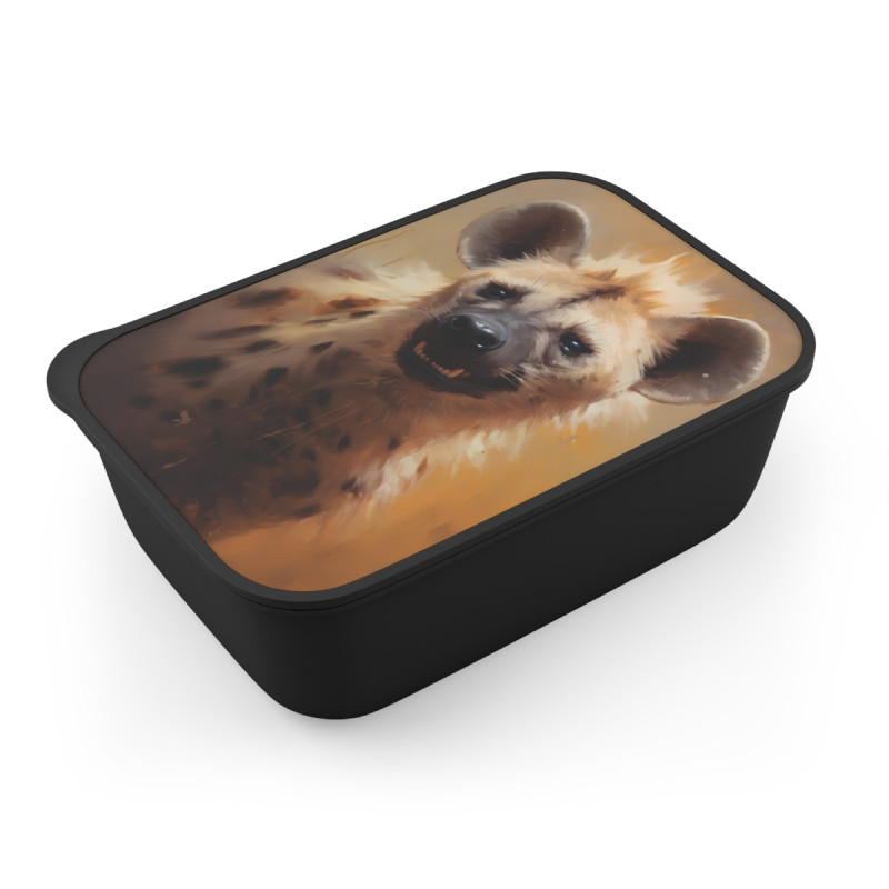 Hyena Portrait Eco-Friendly Bento Box with Band and Utensils