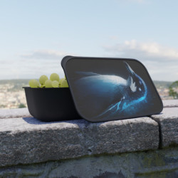 Ethereal Penguin Design Eco-Friendly Bento Box with Band and Utensils