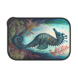 Seahorse Aquatic Design Eco-Friendly Bento Box with Band and Utensils