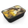 "Damsel Ophelia Touched By The Tempest" Pre Raphaelite Inspired Medieval Maiden Bento Box with Band and Utensils