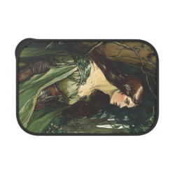 "Damsel Anna Touched By The Hunt" Pre Raphaelite Inspired Medieval Maiden Bento Box with Band and Utensils