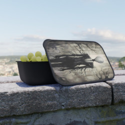 Slenderman Eco-Friendly Bento Box with Band and Utensils