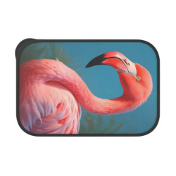 Flamingo Portrait Eco-Friendly Bento Box with Band and Utensils