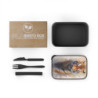 Tiger Portrait Eco-Friendly Bento Box with Band and Utensils