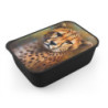 Cheetah Portrait Eco-Friendly Bento Box with Band and Utensils