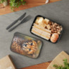 Cheetah Portrait Eco-Friendly Bento Box with Band and Utensils