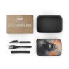 Gorilla Portrait Eco-Friendly Bento Box with Band and Utensils