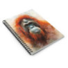 Orangutan Portrait Spiral Notebook - Ruled Line, 8" x 6"