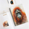 Orangutan Portrait Spiral Notebook - Ruled Line, 8" x 6"