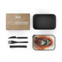 Orangutan Portrait Eco-Friendly Bento Box with Band and Utensils