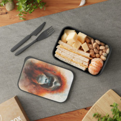 Orangutan Portrait Eco-Friendly Bento Box with Band and Utensils