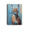 Caracal Portrait Spiral Notebook - Ruled Line, 8" x 6"