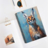 Caracal Portrait Spiral Notebook - Ruled Line, 8" x 6"