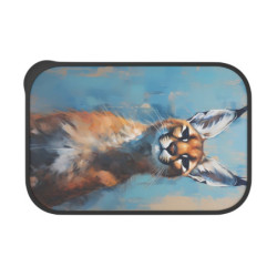 Caracal Portrait Eco-Friendly Bento Box with Band and Utensils