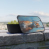 Caracal Portrait Eco-Friendly Bento Box with Band and Utensils