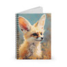 Fennec Fox Portrait Spiral Notebook - Ruled Line, 8" x 6"