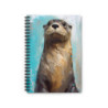 Otter Portrait Spiral Notebook - Ruled Line, 8" x 6"