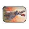 Riverine Rabbit Portrait Eco-Friendly Bento Box with Band and Utensils