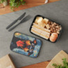 Comical Dobermann Dog Eco-Friendly Bento Box with Band and Utensils