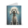 Comical Poodle Dog Spiral Notebook - Ruled Line, 8" x 6"