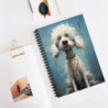 Comical Poodle Dog Spiral Notebook - Ruled Line, 8" x 6"