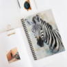 Zebra Portrait Spiral Notebook - Ruled Line, 8" x 6"