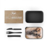 African Elephant Portrait Eco-Friendly Bento Box with Band and Utensils