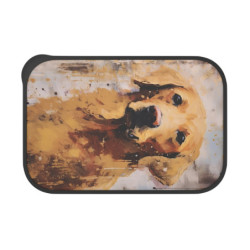 Golden Labrador Retriever Eco-Friendly Bento Box with Band and Utensils