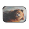 Brown Bear Portrait Eco-Friendly Bento Box with Band and Utensils