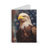 Bald Eagle Portrait Patriotic Spiral Notebook - Ruled Line, 8" x 6"