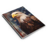 Bald Eagle Portrait Patriotic Spiral Notebook - Ruled Line, 8" x 6"