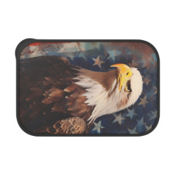 Patriotic Bald Eagle Portrait Eco-Friendly Bento Box with Band and Utensils