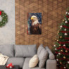 Patriotic Bald Eagle Portrait Premium Matte Vertical Poster 20" x 30" Poster