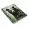 Black Bear Portrait Spiral Notebook - Ruled Line, 8" x 6"