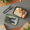 Black Bear Portrait Eco-Friendly Bento Box with Band and Utensils