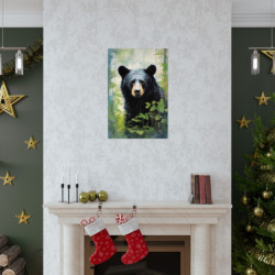 Black Bear Portrait Premium Matte Vertical Poster 20" x 30" Poster