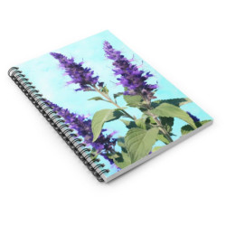 Anise Hyssop Spiral Notebook - Ruled Line, 8" x 6"