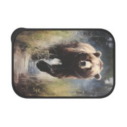 Grizzly Bear Eco-Friendly Bento Box with Band and Utensils