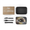 Grizzly Bear Eco-Friendly Bento Box with Band and Utensils