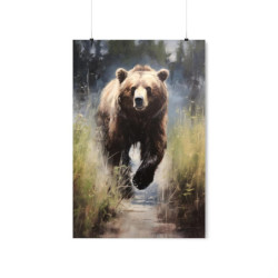 Grizzly Bear Premium Matte Vertical Poster 20" x 30" Poster