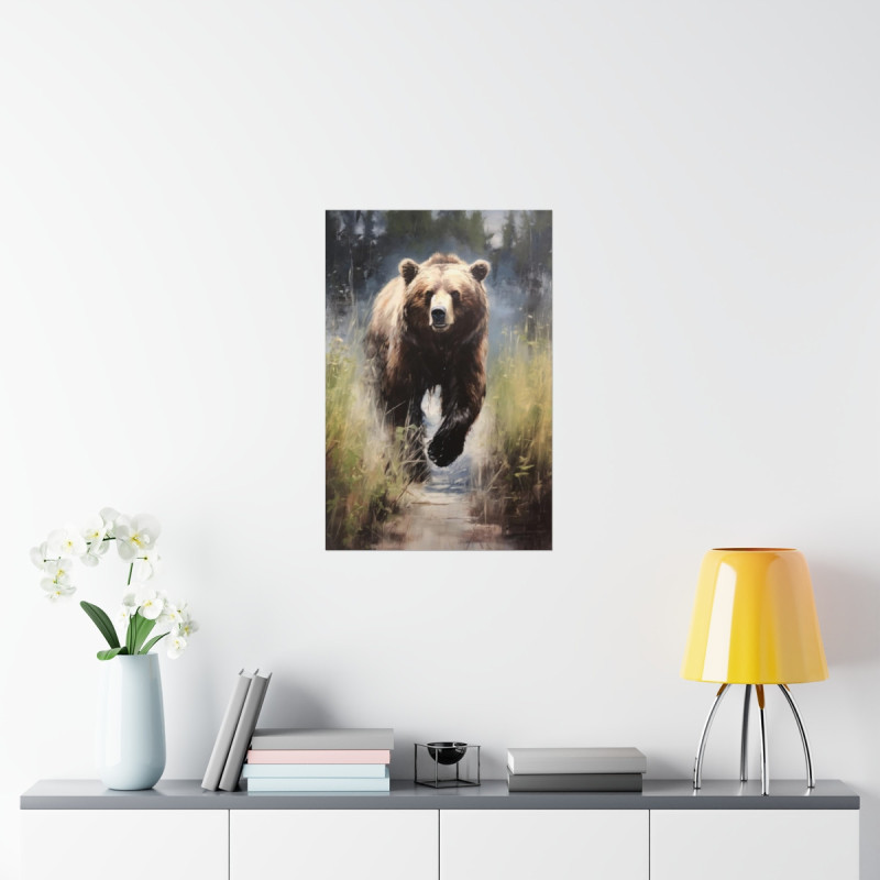 Grizzly Bear Premium Matte Vertical Poster 20" x 30" Poster