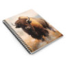 American Bison Buffalo Spiral Notebook - Ruled Line, 8" x 6"