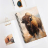 American Bison Buffalo Spiral Notebook - Ruled Line, 8" x 6"