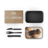 American Bison Eco-Friendly Bento Box with Band and Utensils