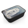 Arctic Fox Portrait Eco-Friendly Bento Box with Band and Utensils