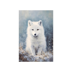 Arctic Fox Portrait Premium Matte Vertical Poster 20" x 30" Poster