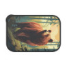 Grizzly Bear In The Forest In Fall Eco-Friendly Bento Lunch Box with Band and Utensils