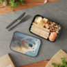 Polar Bear Portrait Eco-Friendly Bento Lunch Box with Band and Utensils