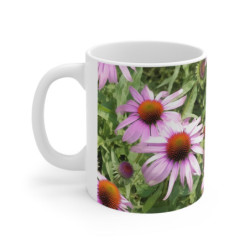 Echinacea Purpurea Purple Coneflowers Ceramic Mug 11oz