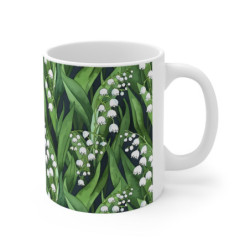 Lily of the Valley Pattern Ceramic Mug 11oz